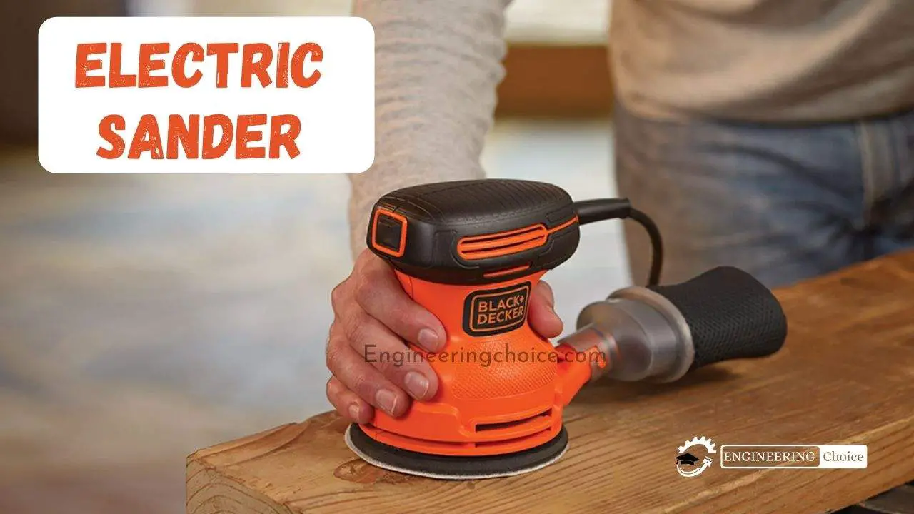 An electric sander is a power tool used to smooth and finish surfaces.