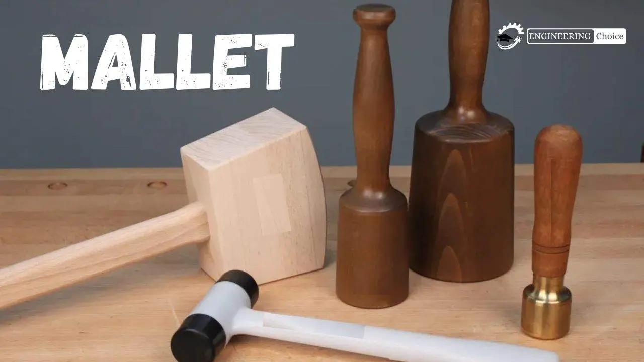 A mallet is a kind of hammer, often made of rubber or sometimes wood, that is smaller than a maul or beetle, and usually has a relatively large head.