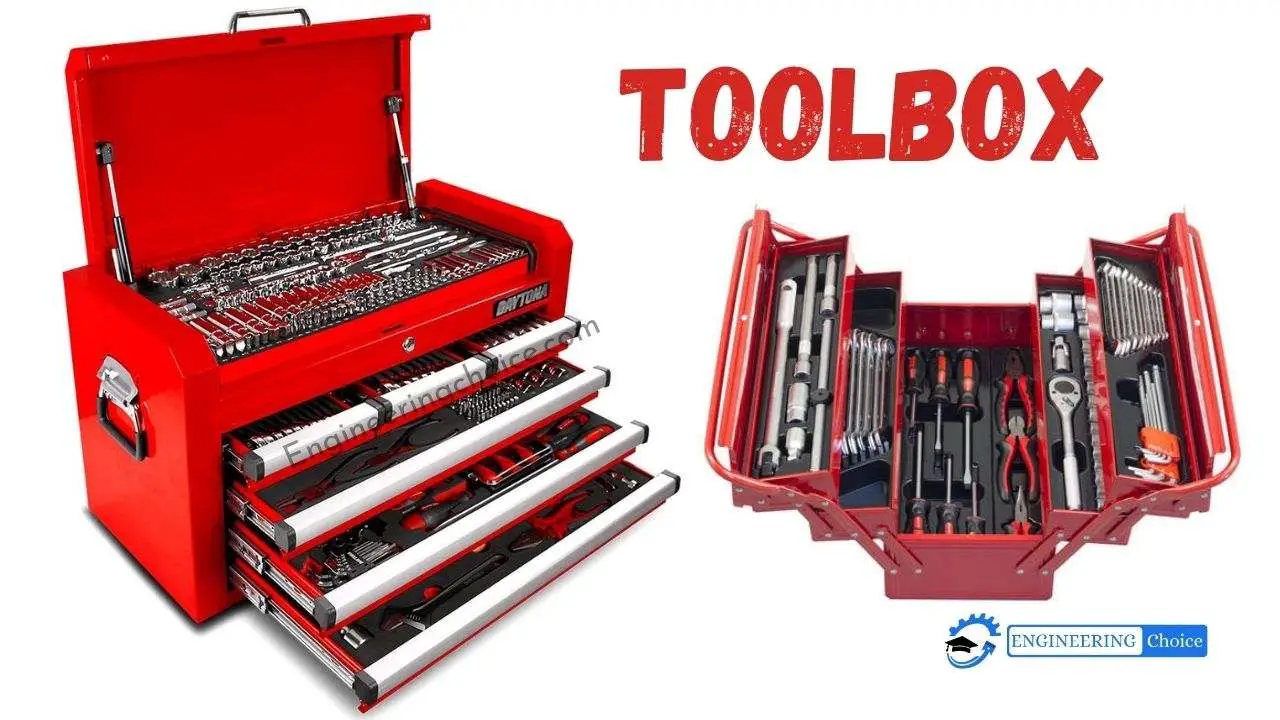 Toolboxes are an alternative storage method to tool chests or pegboards.