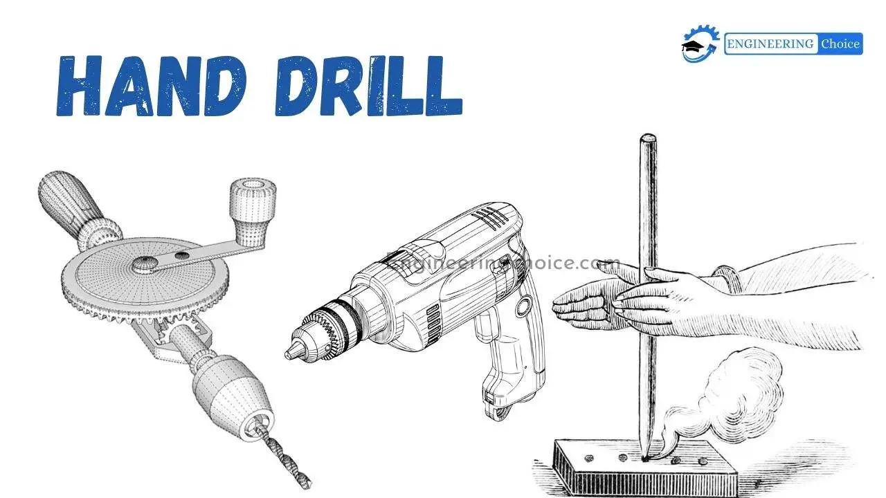 A hand drill is a simple tool used to ignite a pile of dried tinder.