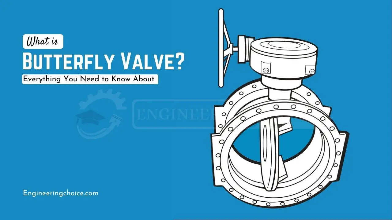 A butterfly valve is a valve that isolates or regulates the flow of a fluid. The closing mechanism is a disk that rotates.