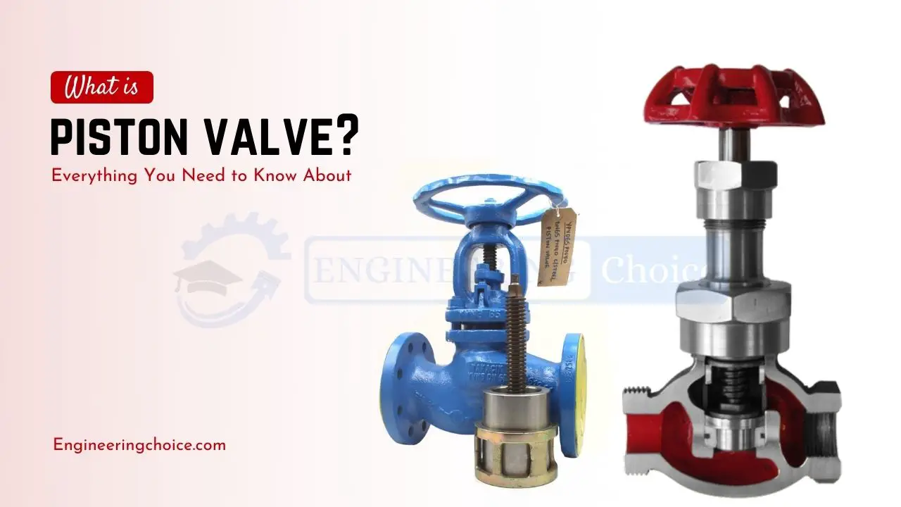 A piston valve is a device used to control the motion of a fluid along a tube or pipe by means of the linear motion of a piston within a chamber or cylinder.