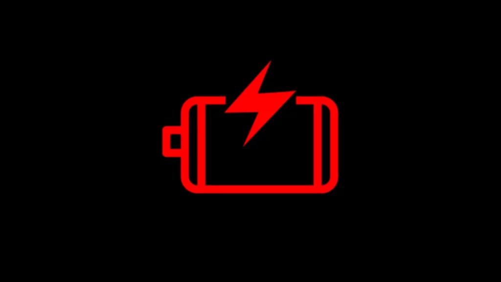 Battery Charge Level Warning Light